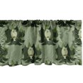 thumbnail image 1 of Ambesonne Owl Window Valance, Bird Sleeping on Tree Branch, 54" X 18", Pale Green and Emerald, 1 of 3