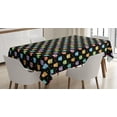 thumbnail image 1 of Ambesonne Owls Tablecloth Rectangular Table Cover, Funny Confused Serious, 60"x84", Black Multicolor, 1 of 4