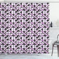thumbnail image 1 of Ambesonne Paint Shower Curtain, Paintbrush Strokes, 69"Wx75"L, White Dark Grey Fuchsia, 1 of 4