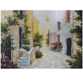 thumbnail image 1 of Ambesonne Painting Jigsaw Puzzle Durable Cardboard, Colorful Street Alley Art, 1000 pcs, Khaki Pale Earth Yellow, 1 of 1