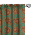 thumbnail image 1 of Ambesonne Paisley Curtains, Eastern Traditional, Pair of 28"x63", Multicolor, 1 of 5