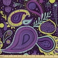 thumbnail image 1 of Ambesonne Paisley Fabric by the Yard Upholstery, Colorful Abstract Geometry, 10 Yards, Multicolor, 1 of 5