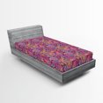 thumbnail image 1 of Ambesonne Paisley Fitted Sheet, Flowers and Sun, Twin XL Size, Multicolor, 1 of 3