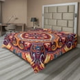 thumbnail image 1 of Ambesonne Paisley Flat Sheet, Flower Rug, California King, Multicolor, 1 of 1