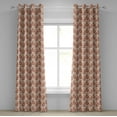 thumbnail image 1 of Ambesonne Paisley Grommet Curtain, Persian Style Pattern, 50" x 96", Pale Orange Pale Peach, 1 of 6