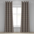 thumbnail image 1 of Ambesonne Paisley Grommet Curtain, Vintage Oriental Ethnic, 50" x 120", Redwood and Blue Grey, 1 of 6