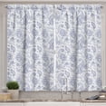 thumbnail image 1 of Ambesonne Paisley Kitchen Curtains, Abstract Buds and Dots, 55"x39", Black and White, 1 of 3