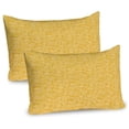 thumbnail image 1 of Ambesonne Paisley Pillow Sham 2 Pack, Modernized Oriental Motifs, 26"x20", Earth Yellow and Ivory, 1 of 3