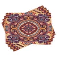thumbnail image 1 of Ambesonne Paisley Place Mats Set of 4, Flower Rug, Standard Size, Multicolor, 1 of 4
