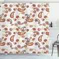 thumbnail image 1 of Ambesonne Paisley Shower Curtain, Rose Buds Print Bohemian, 69"Wx70"L, Cinnamon Khaki, 1 of 4