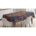 thumbnail image 1 of Ambesonne Paisley Tablecloth Rectangular Table Cover, Combined Nested Paisley, 52"x70", Multicolor, 1 of 4