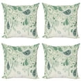 thumbnail image 1 of Ambesonne Paisley Throw Pillow Cover 4 Pack, Floral Vintage Patterns, 16", Laurel Green, 1 of 6