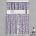 thumbnail image 1 of Ambesonne Paisley Valance & Curtain, Raindrop Like Ornaments, 55"x24", Blue and Purple, 1 of 6