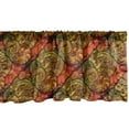 thumbnail image 1 of Ambesonne Paisley Window Valance, Art Deco Oriental Flowers, 42" x 18", Reseda Green Orange, 1 of 5