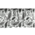 thumbnail image 1 of Ambesonne Paisley Window Valance, Oriental Florets Leaf Art, 42" x 18", White and Grey, 1 of 3