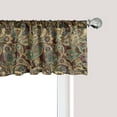 thumbnail image 1 of Ambesonne Paisley Window Valance, Persian Hippie Florets, 54" X 12", Sand Brown Chocolate, 1 of 3