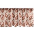 thumbnail image 1 of Ambesonne Paisley Window Valance, Persian Style Pattern, 54" X 18", Pale Orange Pale Peach, 1 of 3