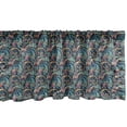 thumbnail image 1 of Ambesonne Paisley Window Valance, Tribal Vibrant Pattern, 54" X 18", Slate Blue Coral, 1 of 3