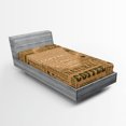 thumbnail image 1 of Ambesonne Pale Brown Fitted Sheet, Hot Coffee Beverage, Twin XL Size, Pale Brown, 1 of 3