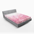 thumbnail image 1 of Ambesonne Pale Pink Fitted Sheet, Romatic Sakura Tree, Full Size, Pale Pink, 1 of 3