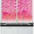 thumbnail image 1 of Ambesonne Pale Pink Kitchen Curtains, Cherry Bloom Tree, 55"x39", Pink Pale Pink, 1 of 2