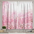 thumbnail image 1 of Ambesonne Pale Pink Kitchen Curtains, Romatic Sakura Tree, 55"x45", Pale Pink, 1 of 3