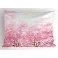 thumbnail image 1 of Ambesonne Pale Pink Pillow Sham, Romatic Sakura Tree, 26" X 20", Pale Pink, 1 of 2