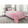 thumbnail image 1 of Ambesonne Pale Pink Quilted Bedspread Set 2 Pcs, Romatic Sakura Tree, Twin Size, Pale Pink, 1 of 3