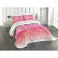 thumbnail image 1 of Ambesonne Pale Pink Quilted Bedspread Set 3 Pcs, Cherry Bloom Tree, Queen Size, Pink Pale Pink, 1 of 5