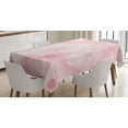 thumbnail image 1 of Ambesonne Pale Pink Tablecloth Rectangular Table Cover, Floral Spots, 60"x84", Pale Pink, 1 of 4