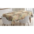 thumbnail image 1 of Ambesonne Pale Pink Tablecloth Rectangular Table Cover, French Lettering, 60"x90", Blue Black and Pale Pink, 1 of 4