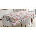 thumbnail image 1 of Ambesonne Pale Pink Tablecloth Rectangular Table Cover, Watercolor Meadow, 52"x70", Multicolor, 1 of 4
