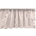 thumbnail image 1 of Ambesonne Pale Pink Window Valance, Geometric Mosaic Grid, 54" X 18", Blush White, 1 of 3