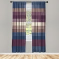 thumbnail image 1 of Ambesonne Palette Curtains, Vortex Swirls Pattern Art, Pair of 28"x95", Plum Cocoa, 1 of 2