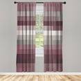 thumbnail image 1 of Ambesonne Palette Curtains, Vortex Swirls Pattern Art, Pair of 28"x95", Plum Ivory, 1 of 2