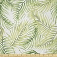 thumbnail image 1 of Ambesonne Palm Leaf Fabric by the Yard Microfiber, Fresh Environment, 3 Yards, Fern Green Pale Green, 1 of 2