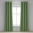 thumbnail image 1 of Ambesonne Palm Leaf Grommet Curtain, Rainforest Foliage, 50" x 84", Green Apple Green, 1 of 6
