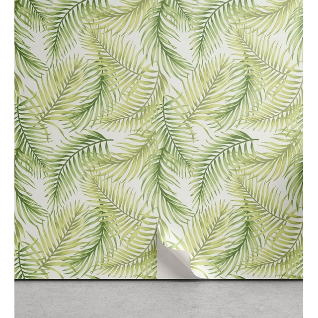 Ambesonne Palm Leaf Peel & Stick Wallpaper for Home, Fresh Environment