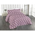 thumbnail image 1 of Ambesonne Palm Leaf Quilted Bedspread Set 3 Pcs, Plum Tropic Leaves Exotic, Twin, Plum and White, 1 of 4