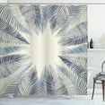 thumbnail image 1 of Ambesonne Palm Leaf Shower Curtain, Leaf Grunge, 69"Wx75"L, Slate Blue Dark Blue, 1 of 3
