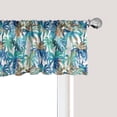 thumbnail image 1 of Ambesonne Palm Leaf Window Valance, Abstract Nature Dream, 42" x 18", Blue Mint Green Orange, 1 of 3