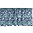thumbnail image 1 of Ambesonne Palm Leaf Window Valance, Tropical Nature Exotic, 54" X 18", Turquoise Navy Blue, 1 of 3
