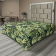 thumbnail image 1 of Ambesonne Palm Leaves Flat Bedding Sheet Soft Top Sheet, Tropical Greenery Print, King, Emerald Apple Green, 1 of 1