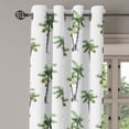 thumbnail image 1 of Ambesonne Palm Tree Grommet Curtain Single Panel, Watercolor Trees Art, 50"x60", Grey Green White, 1 of 5