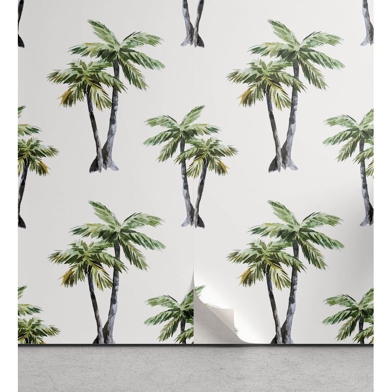 palm tree wallpaper grey