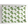 thumbnail image 1 of Ambesonne Palm Tree Pillow Sham, Forest in Watercolors, 26" X 20", Green Cocoa and White, 1 of 2