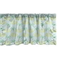 thumbnail image 1 of Ambesonne Palm Tree Window Valance, Summer Time Fun Vibes, 54" X 18", Pale Blue Mustard, 1 of 3