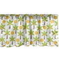 thumbnail image 1 of Ambesonne Palm Tree Window Valance, Tropical Tree and Sun Exotic Caribbean Island Themed Pattern Summer Fun Nature, Curtain Valance for Kitchen Bedroom Decor with Rod Pocket, 54" X 12", Multicolor, 1 of 3