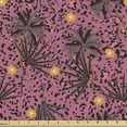 thumbnail image 1 of Ambesonne Palm Trees Fabric by the Yard Upholstery, Botanical Flowers Leo, 3 Yards, Dried Rose Multicolor, 1 of 5