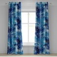 thumbnail image 1 of Ambesonne Palm Trees Grommet Curtain, Chill Hawaii Woodland, 50"x72", Dark Lavender Azure Blue, 1 of 1